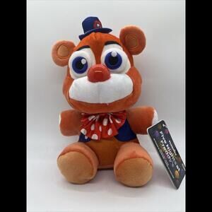 Five Nights at Freddys Circus Freddy Red‎ Nose Bow Tie Funko Plushies 7 Inch